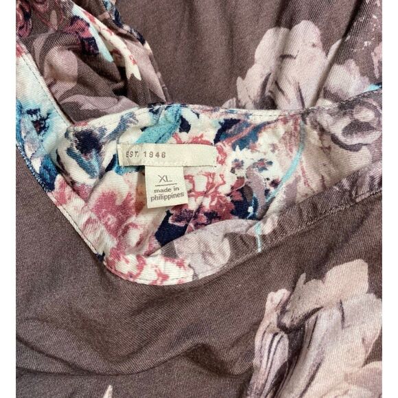 Cato Fall in love violet brown floral dress - Picture 2 of 5